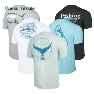 Fornecedor de camisas de pesca com desenvolvimento de tecidos